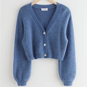 & Other Stories Cropped Boxy Knit Cardigan